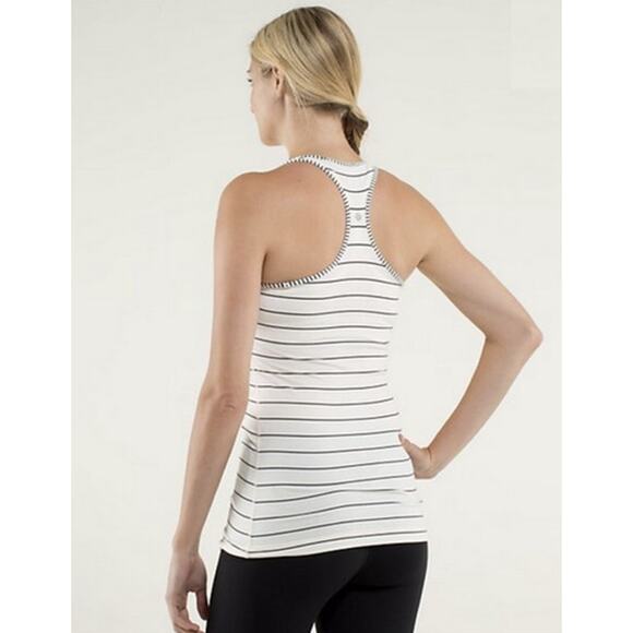 Lululemon Cool Racerback Tank in Slalom Stripe Angel Wing Size XS - Picture 4 of 8